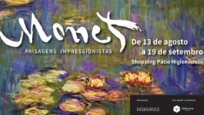 Mostra interativa sobre Claude Monet em cartaz no Shopping Pátio Higienópolis