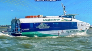 Aquático-SP: transporte público em embarcações completa 1 mês de funcionamento