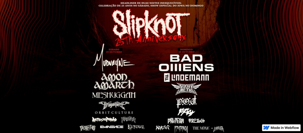 Knotfest Brasil 2024 anuncia seu aguardado line-up com Mudvayne, Bad Omens e mais bandas